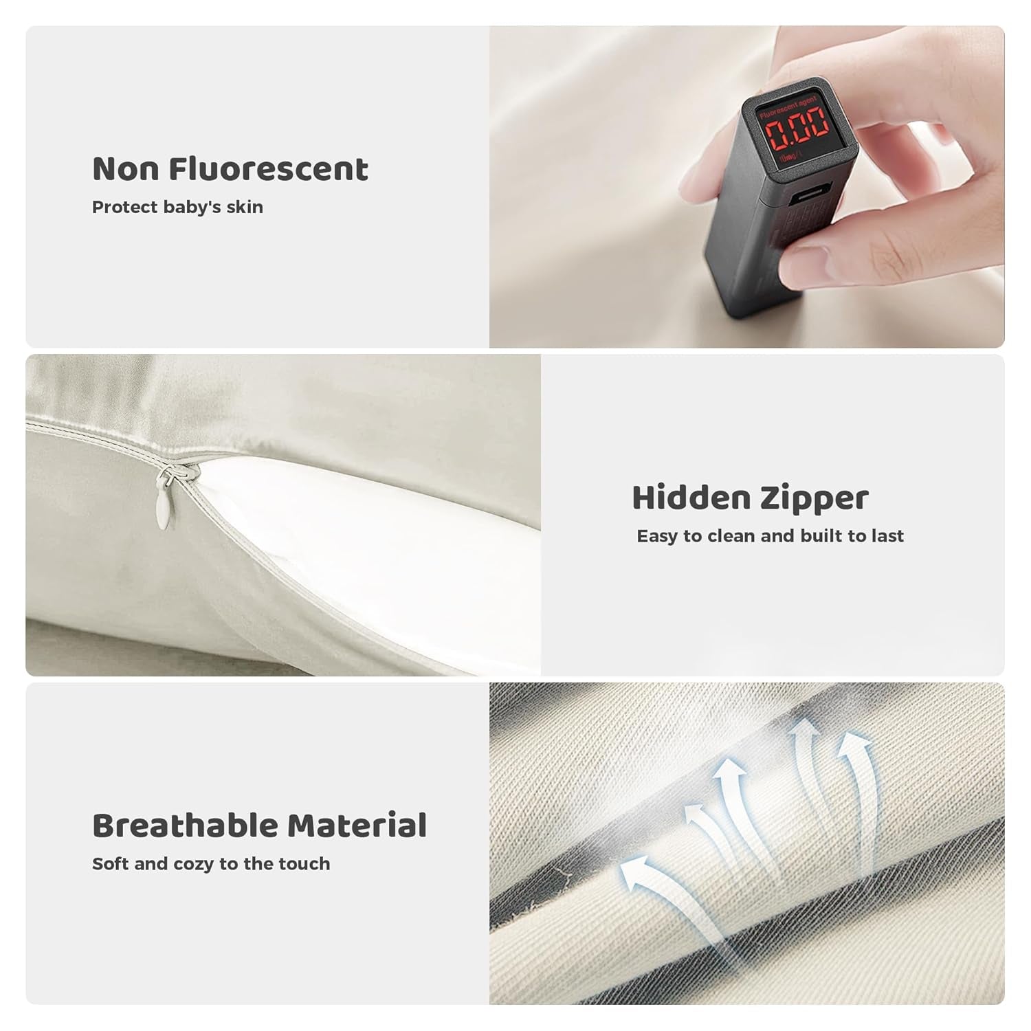 Premium Baby Lounger for Newborns and Infants (0-24 Months) - Soft Cotton Baby Nest for Home and Travel, Includes Lounger Cover - Ideal Gift for Newborn Essentials, White