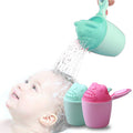 Rinse Shampoo and Bath Wash Hair Cup for Infants with Eye Protection (Green)