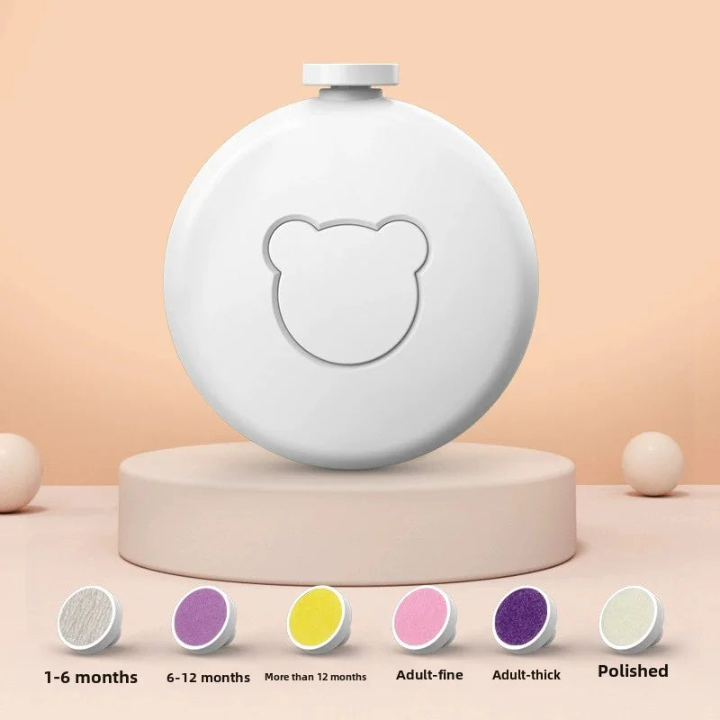 Electric Nail Trimmer and Polisher Kit for Babies - Manicure Set for Newborn Care