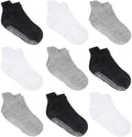 Infant and Toddler Non-Slip Ankle Socks with Skid-Resistant Soles for Boys and Girls