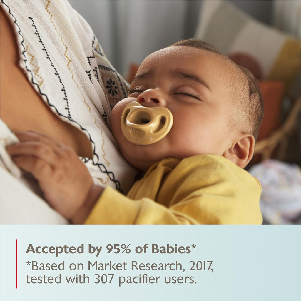 Timeless Comfort Pacifier Set | 100% Silicone, One-Piece Design | BPA-Free, Gentle on Baby's Skin | 5-Pack for Ages 0-6 Months