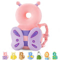 Toddler Head Protection Backpack, Pink Butterfly Design
