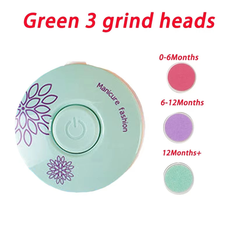 Electric Nail Trimmer and Polisher Kit for Babies - Manicure Set for Newborn Care